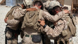 Turret gunners praying