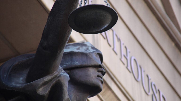 blind justice statue