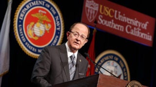 Max Nikias at USC Veterans and ROTC Dinner