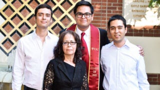 Adrian Trinidad and family