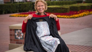 100 year old graduation gown