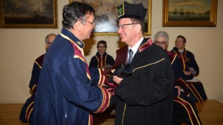 Former USC President receives honorary degree