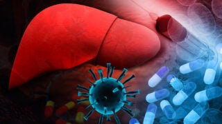 liver and hepatitis C illustration