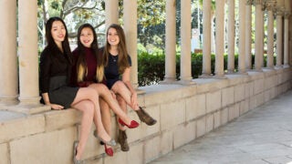 Amber Huang, Lavina Lim and Olivia Spivey