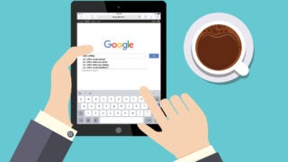 Tablet with Google search engine