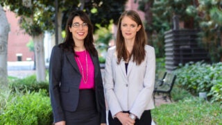 Nora Ayanian and Kelly Sanders