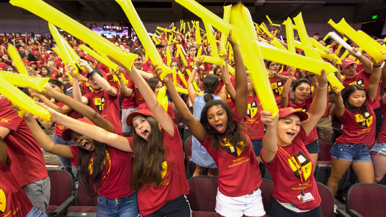 New Trojans are immersed in USC traditions at rally, competition