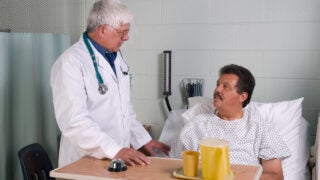Doctor with hospital patient