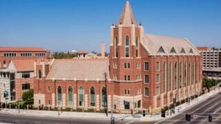 Exterior of USC Jill and Frank Fertitta building