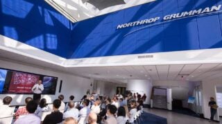Northrop Grumman representative speaks to students and faculty