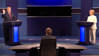 Donald Trump and Hillary Clinton meet for their third presidential debate
