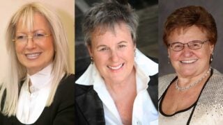 Miriam Adelson, Suzanne Dworak-Peck and Claude Mann