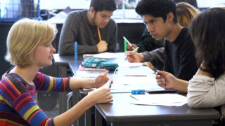 USC Dornsife junior Katie Bolton and other students