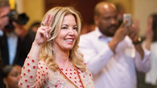Jeanie Buss at the NAI gala