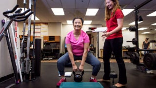 Cancer survivor weightlifting