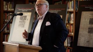 Kevin Star at a podium