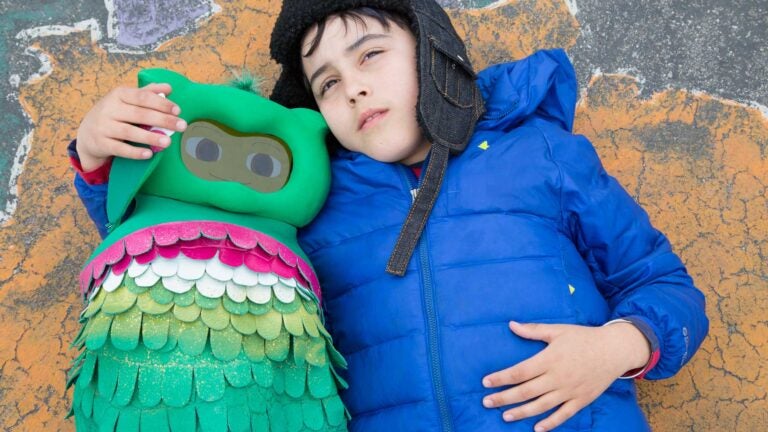 child and robot