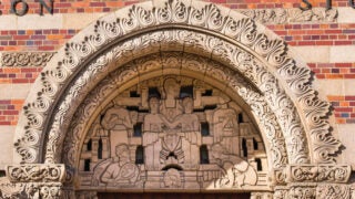 USC student union building adornments