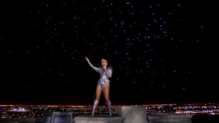 Lady Gaga performing