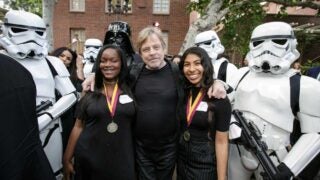 Mark Hamill with scholars