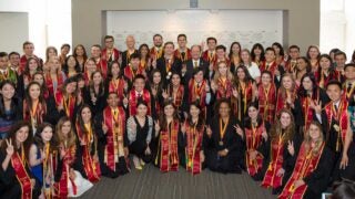 Phi Kappa Phi graduates