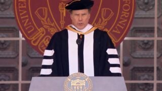 Will Ferrell speaking at commencement