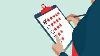 five star rating illustration