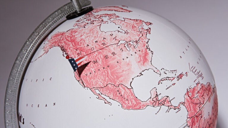 Top half of a globe
