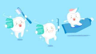 teeth smiling cartoon illustration