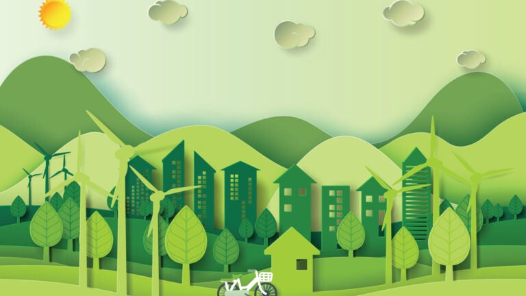 sustainable living illustration