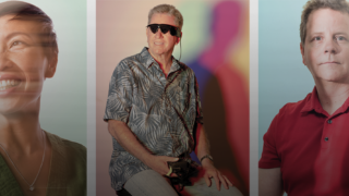 Three portraits of different patients