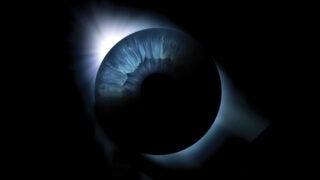 An eclipse that has an eye instead of a moon