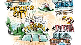Archaeology Mexico Trip map