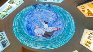 The interior of the Viterbi Museum and art gallery, Dec. 17, 2019.