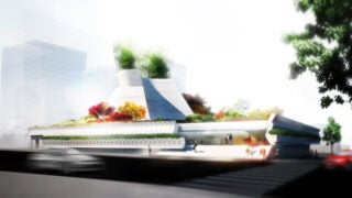 Design concept for the exterior of the Korean American National Museum