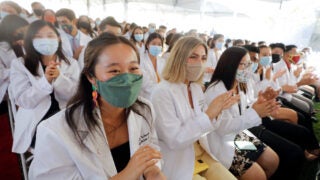 incoming medical students during the White Coat ceremony