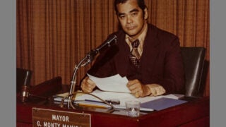 Monterey Park mayor Monty Manibog in 1978