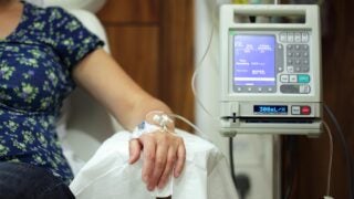 patient treated for breast cancer