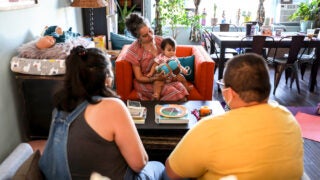 Cristina Carlos with Sarahi Flores and Jessica Johnson