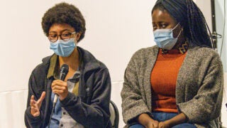 Tia Wren and Nana Frimpong