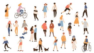 healthy city illustration