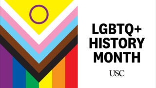 LGBTQ+ History Month 2022 USC logo
