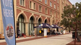 USC Village mobile vote center