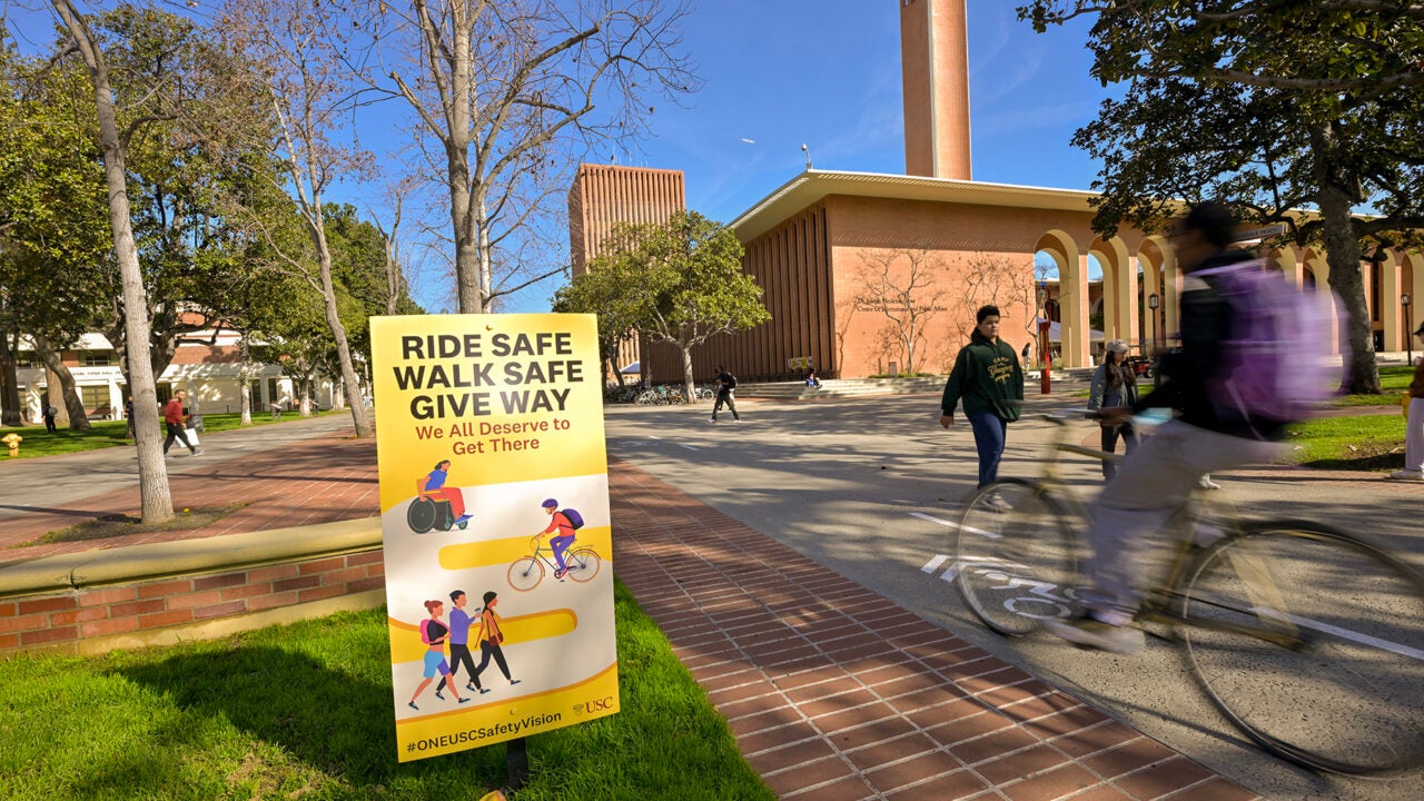 USC pedestrian safety campaign: Look out for one another