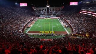 Los Angeles Memorial Coliseum filled with fans