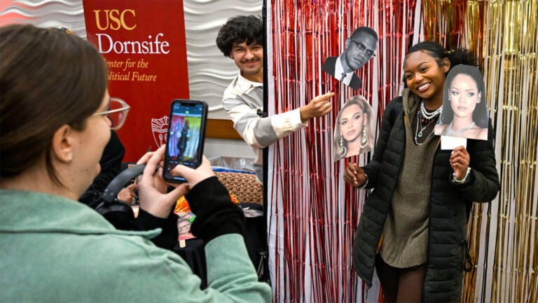 Photo of students at BHM opening event