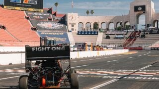 race car on the track