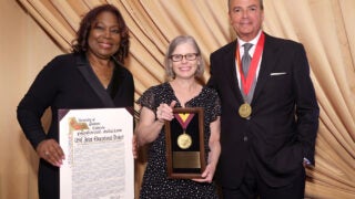 Tammara Seabrook Anderson, Susan Harris and Rick Caruso