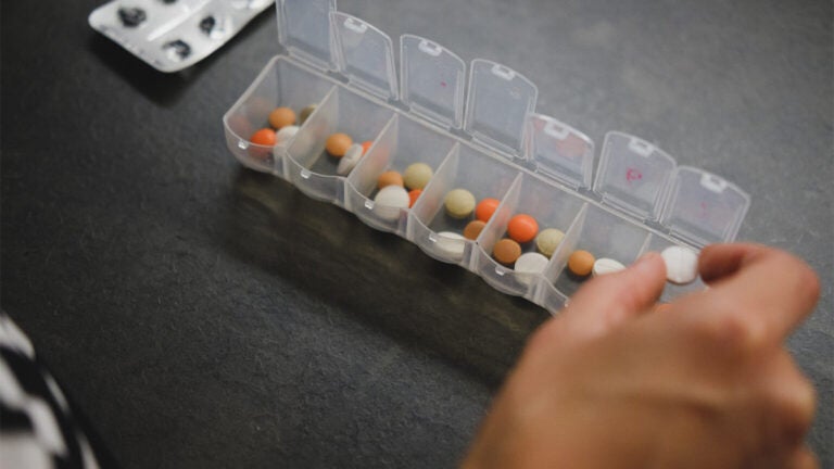 prescription drugs in a pillbox