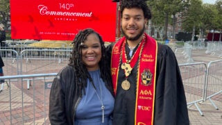 Cameron Cole at graduation